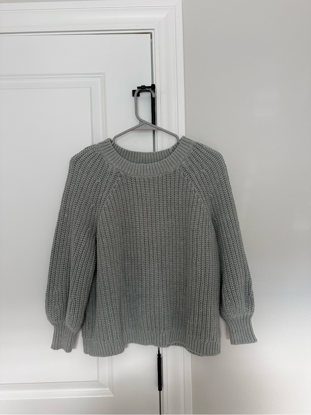 aerie Light Blue Chunky Crewneck Sweater